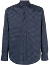 Etro Printed Classic Shirt In Blue