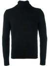 Zanone Roll Neck Sweater In Black