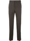 Prada Tapered Tailored Trousers - Brown