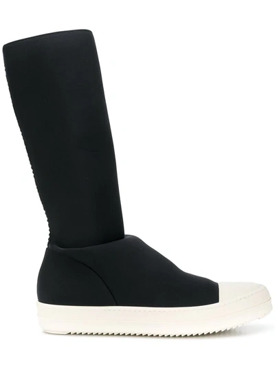 Rick Owens Drkshdw Knee Length Sneaker Boots - Black