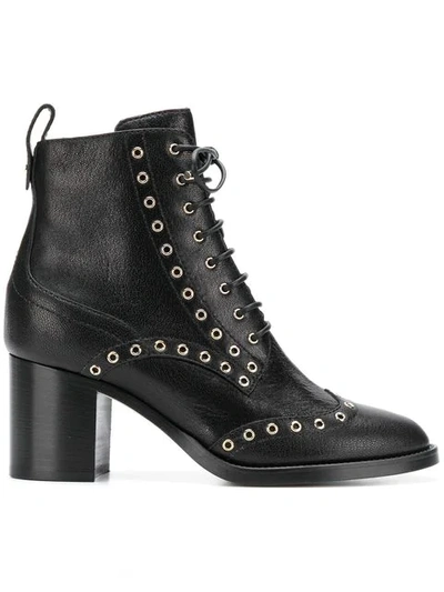 Jimmy Choo 'hannah' Stiefel In Black