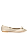 Sarah Chofakian Sarita Leather Ballerinas In Neutrals