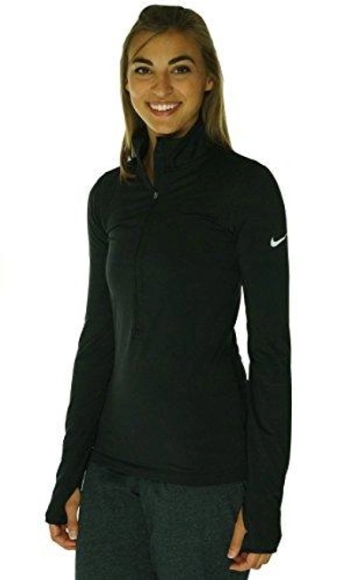Nike Women's Dri-fit Pro Hyperwarm Half Zip Training Shirt In Black |  ModeSens