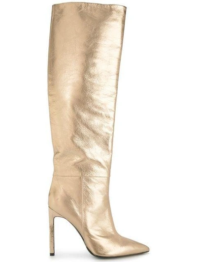 Tomasini Metallic Knee High Boots