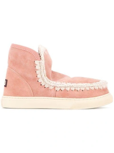 Mou Snow Boots In Antic Rose