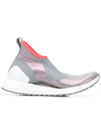 Adidas By Stella Mccartney Ultraboost X Metallic Primeknit Sneakers In Gray