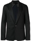 Lanvin Buttoned Blazer Jacket In 10 Noir