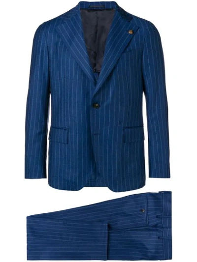 Gabriele Pasini Striped Two-piece Suit - Blue