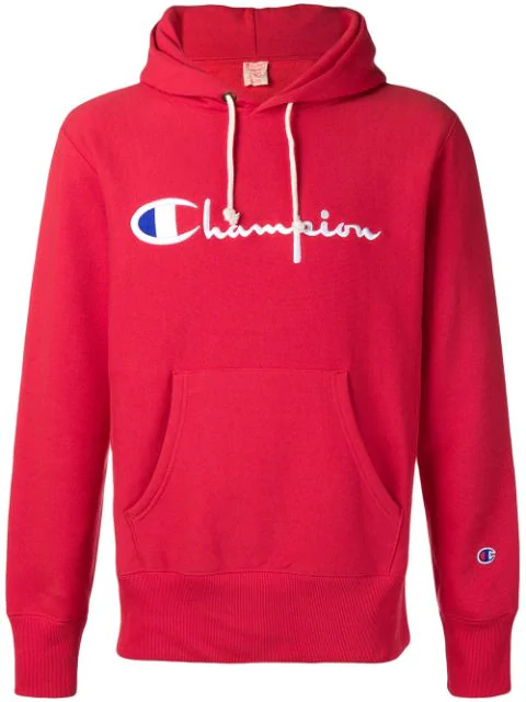 Logo embroidered champion hoodie, Champion Hoodie