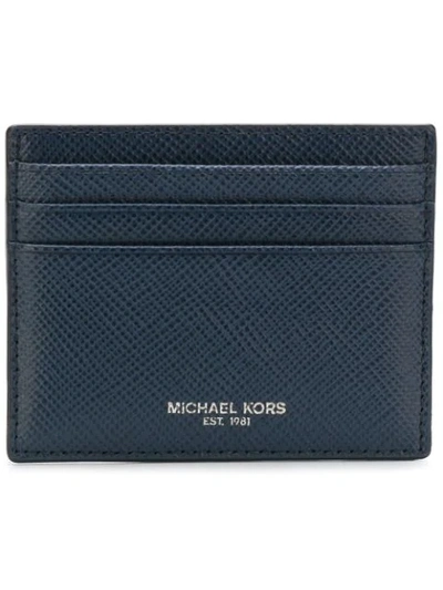 Michael Kors Credit Card Holder In Blue