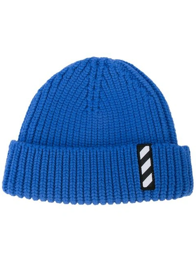 Off white beanie blue cheap