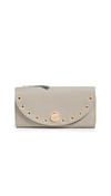 See By Chloé Kriss Continental Wallet In Motty Grey