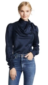 Zimmermann Scarf Bodice Top In French Navy
