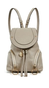 See By Chloé Olga Small Backpack In Motty Grey