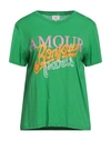 Ange An'ge Woman T-shirt Green Size S/m Cotton, Modal