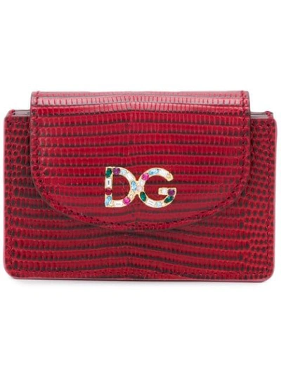 Dolce & Gabbana Continental Wallet - Red