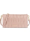 Miu Miu Mtelassé Mini Bag - Neutrals