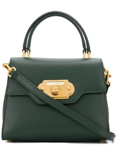 Dolce & Gabbana Welcome Handbag In Green