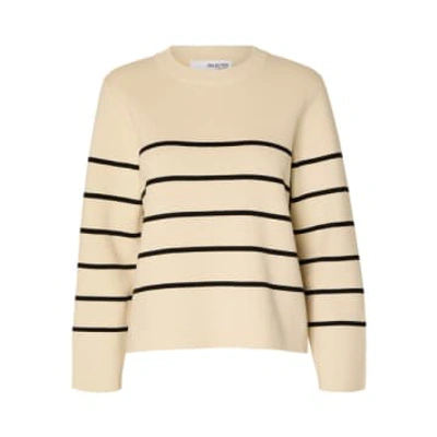 Selected Femme Liva Knit In Neutral