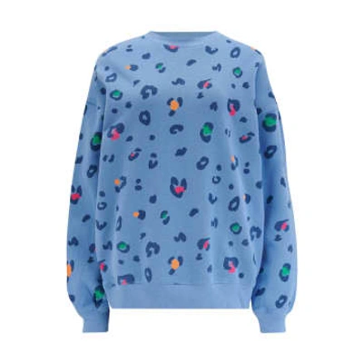 Sugarhill Brighton Eadie Sweatshirt In Colour Pop Leopard Print In Animal Print