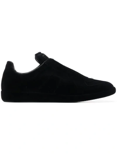 Maison Margiela Laceless Sneakers In Black