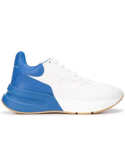 Alexander Mcqueen Oversized Runner Leather Trainers In White
