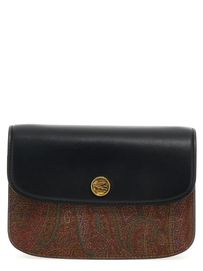 Etro Essential Crossbody Bag In Brown,black