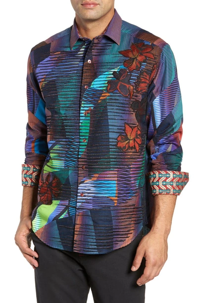Robert Graham Limited Edition Canyon Flower Graphic Sport Shirt In Multi
