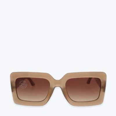 Komono Wool Sunglasses In Brown