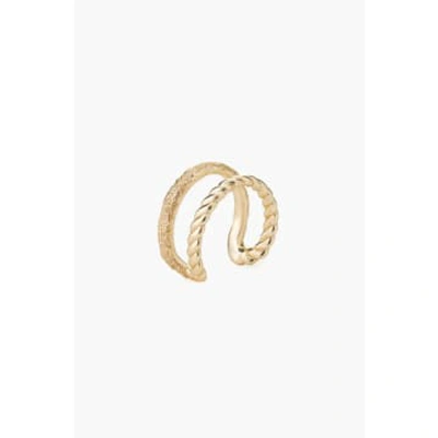 Tutti & Co Rn335g Braid Ring Gold