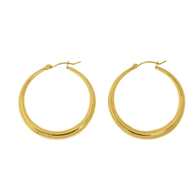Les Cléias Acier Inoxydable Trinity Earrings In Gold