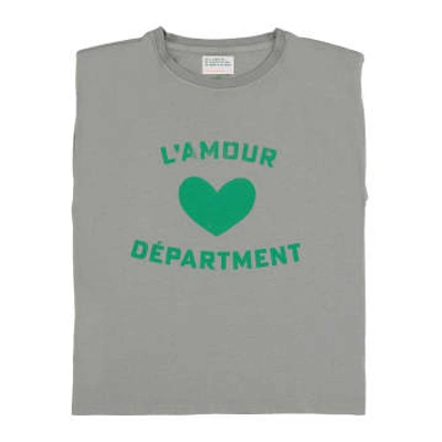 Sisters Department Sleeveless T -shirt L´amour In Gray