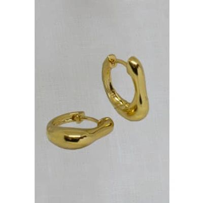 Annie Mundy Bump Hoop Gold Earrings