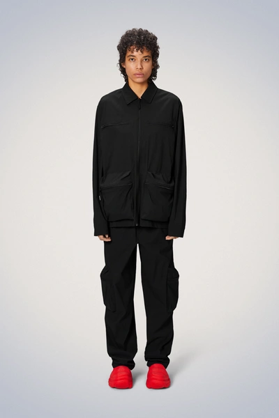 Rains Tomar Overshirt In Black