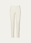 Ralph Lauren Annie Straight-leg Stretch-wool Pants In White