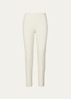 Polo Ralph Lauren Annie Straight-leg Stretch-wool Pants In White