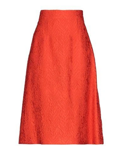 Marni 3/4 Length Skirts In Red