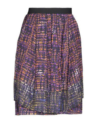 Schumacher Knee Length Skirt In Purple