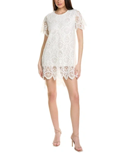 Snider Palm  Tunic Dress In White