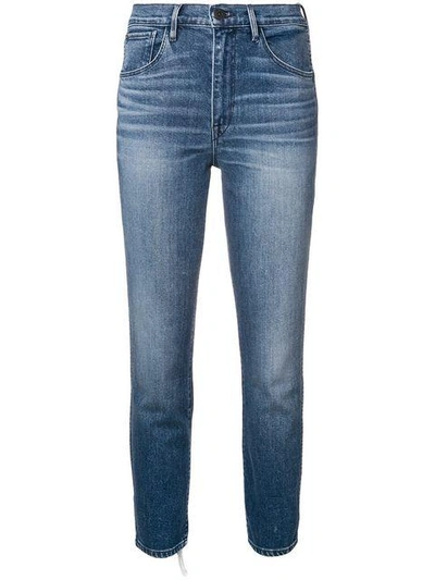 3x1 Straight Cropped Jeans - Blue