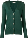 Tory Burch Madeline Cardigan In Verde