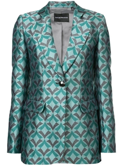 Emporio Armani Fashion Blazer In Green