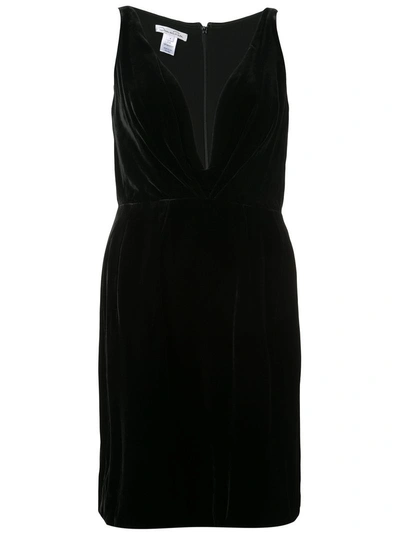 Oscar De La Renta Sleeveless Flared Dress - Black