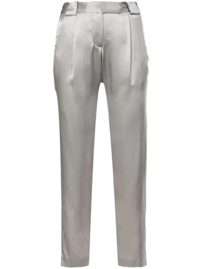 Michelle Mason Tailored Cropped Trousers - Grey