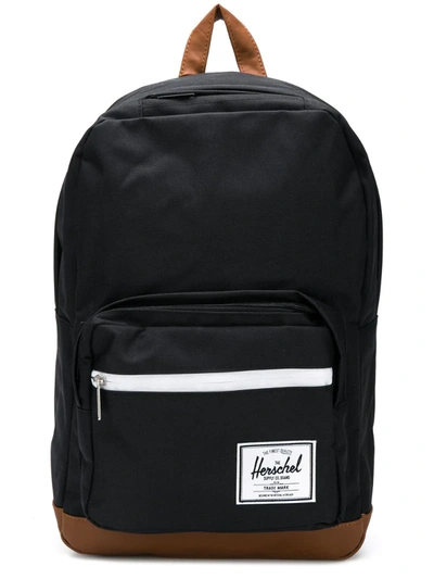 Herschel Supply Co Pop Quiz Backpack In Black/ Saddle Brown