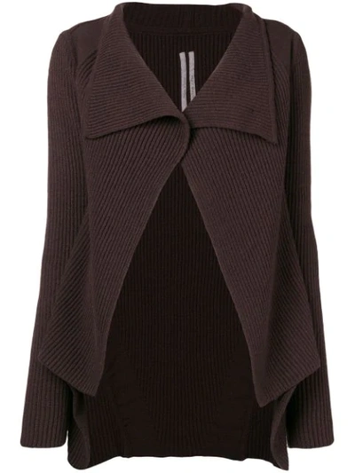 Rick Owens Open-front Cardigan - Brown
