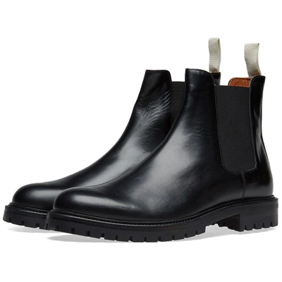 Common Projects Chelsea Boot Lug Sole In Black