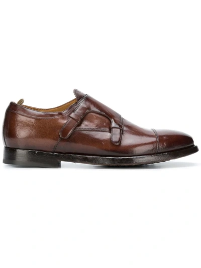 Officine Creative Herve Double Monk Shoes - Brown