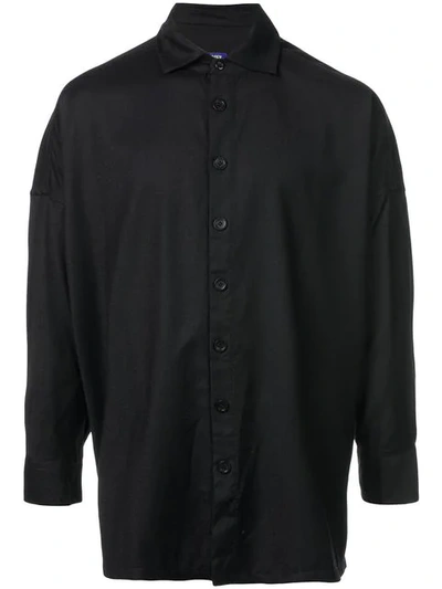 Casey Casey Oversized Buttoned Shirt In Black