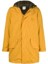 Aspesi Faux Hearling-lined Hell Hooded Parka - Yellow In 85159 Yellow